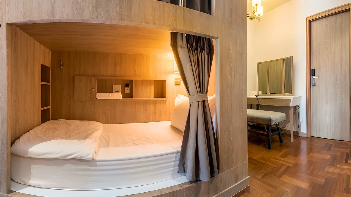 Lady Dormitory main view at The Poshtel Bangkok By Benya
