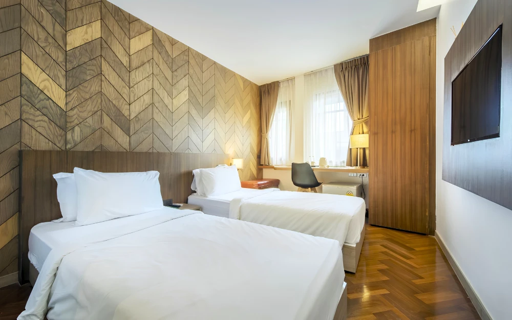 Superior Twin room at The Poshtel Bangkok By Benya