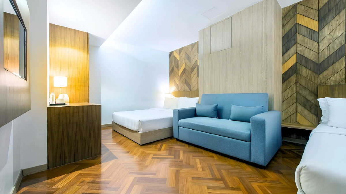 Family Room for 4 People room detail at The Poshtel Bangkok By Benya