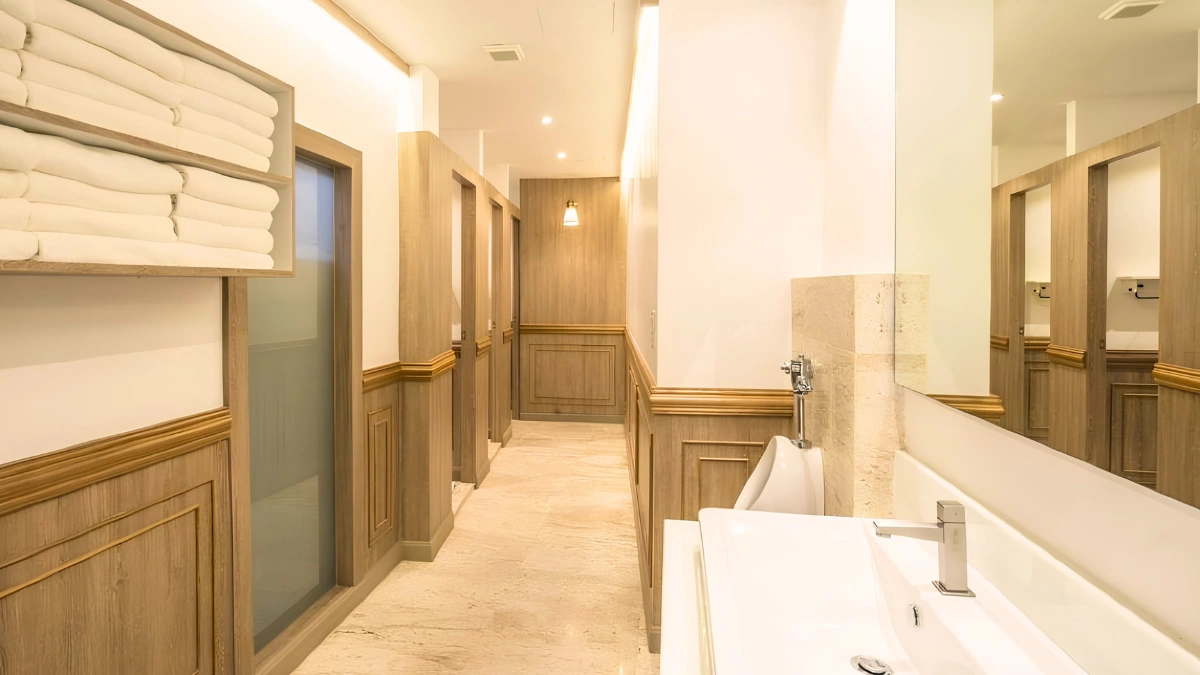 Shared bathroom for Private Single Room With Shared Bathroom at The Poshtel Bangkok By Benya